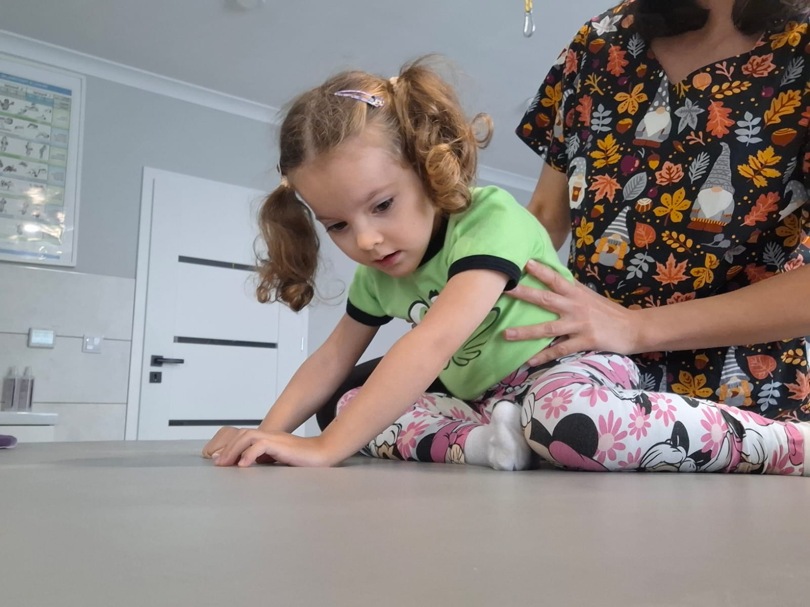 Agnieszka dzielnie ćwiczy